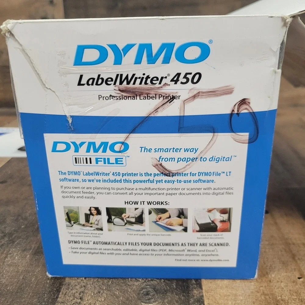 Dymo LabelWriter 450 Thermal Label Printer 1750110 Disc Not Included Tested